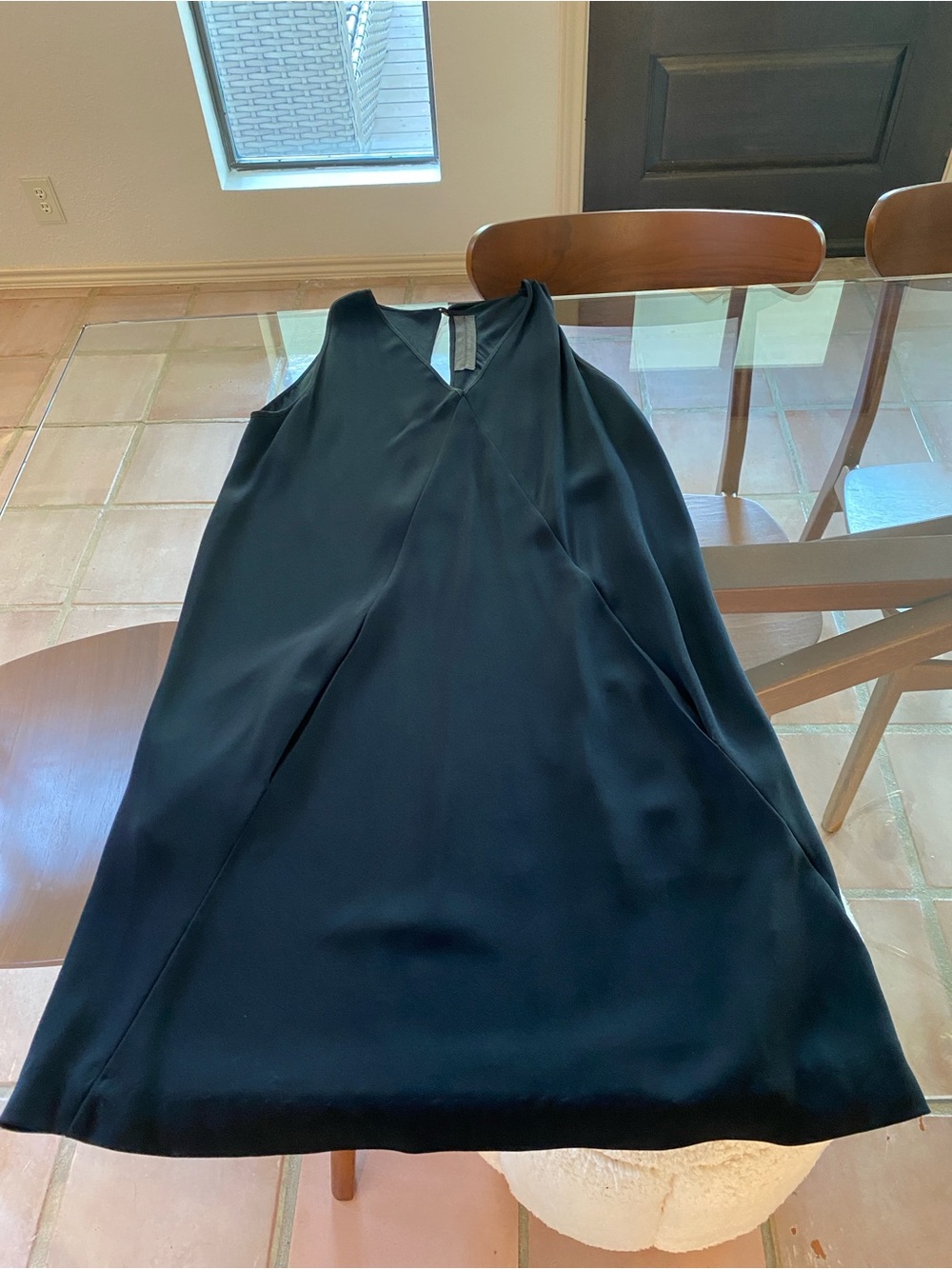 Rick Owens S/S 09 Strutter Black Sleeveless V-Neck Dress